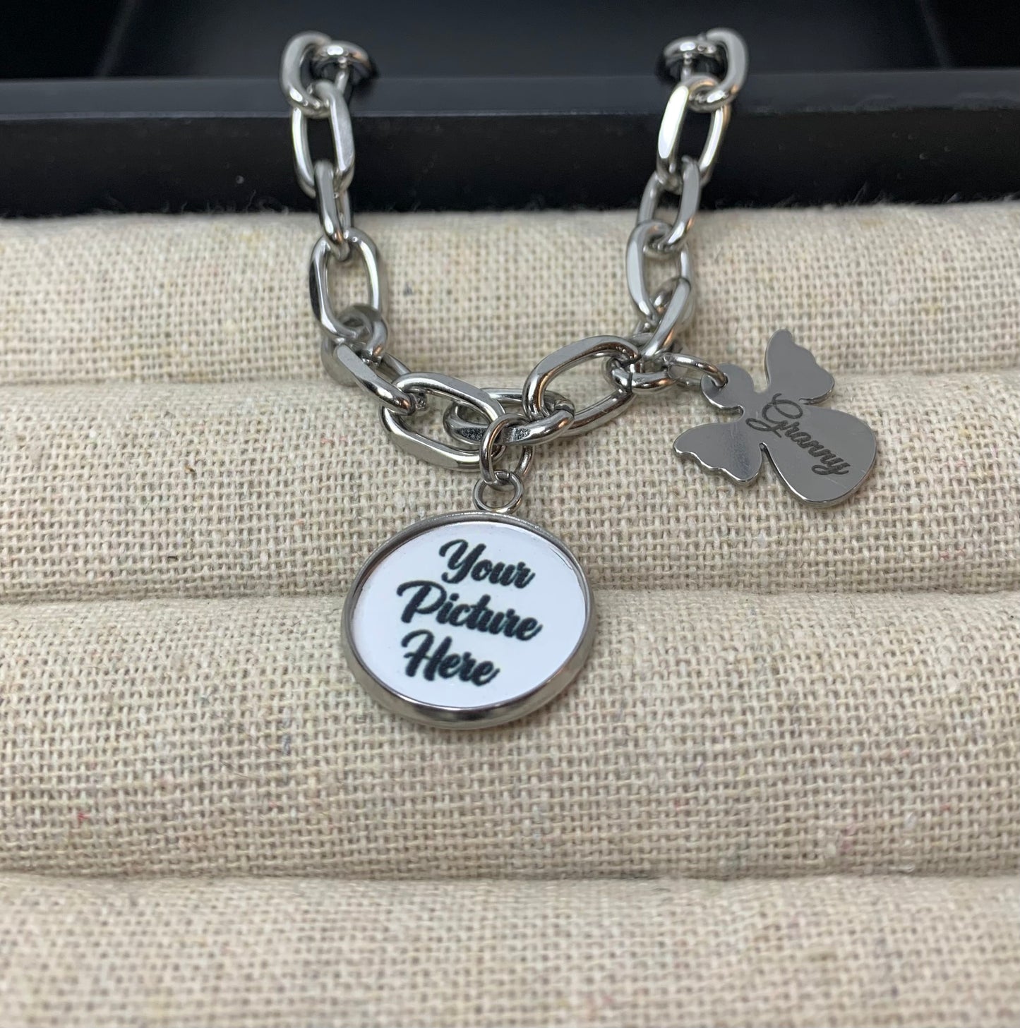 Granny angel charm bracelet