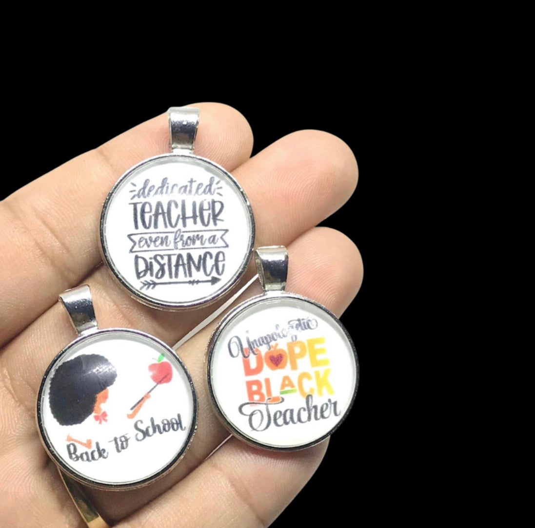 Teacher charm set