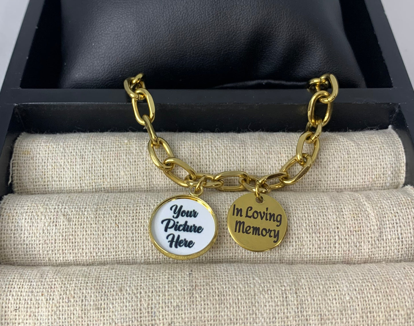 In loving memory photo bracelet