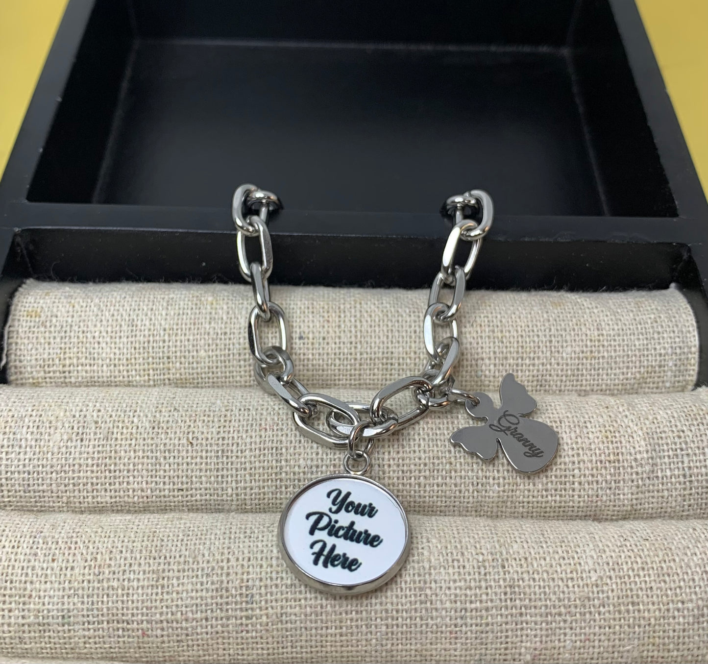 Granny angel charm bracelet