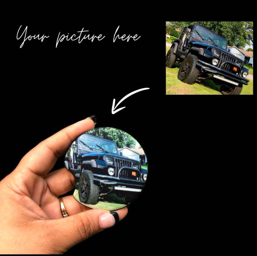 Car photo coasters