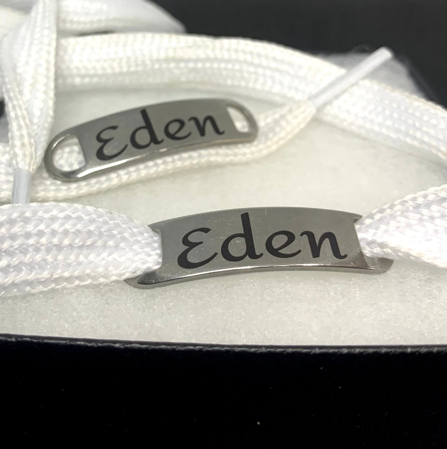 Shoe lace bar charms (2 pieces)