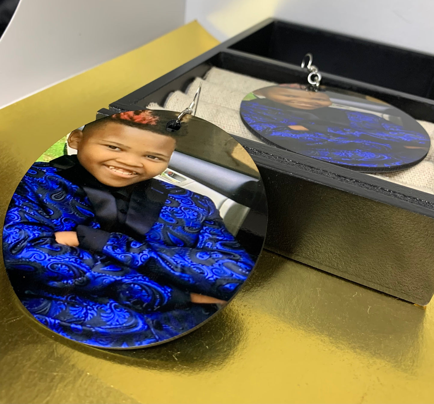 XL photo earrings