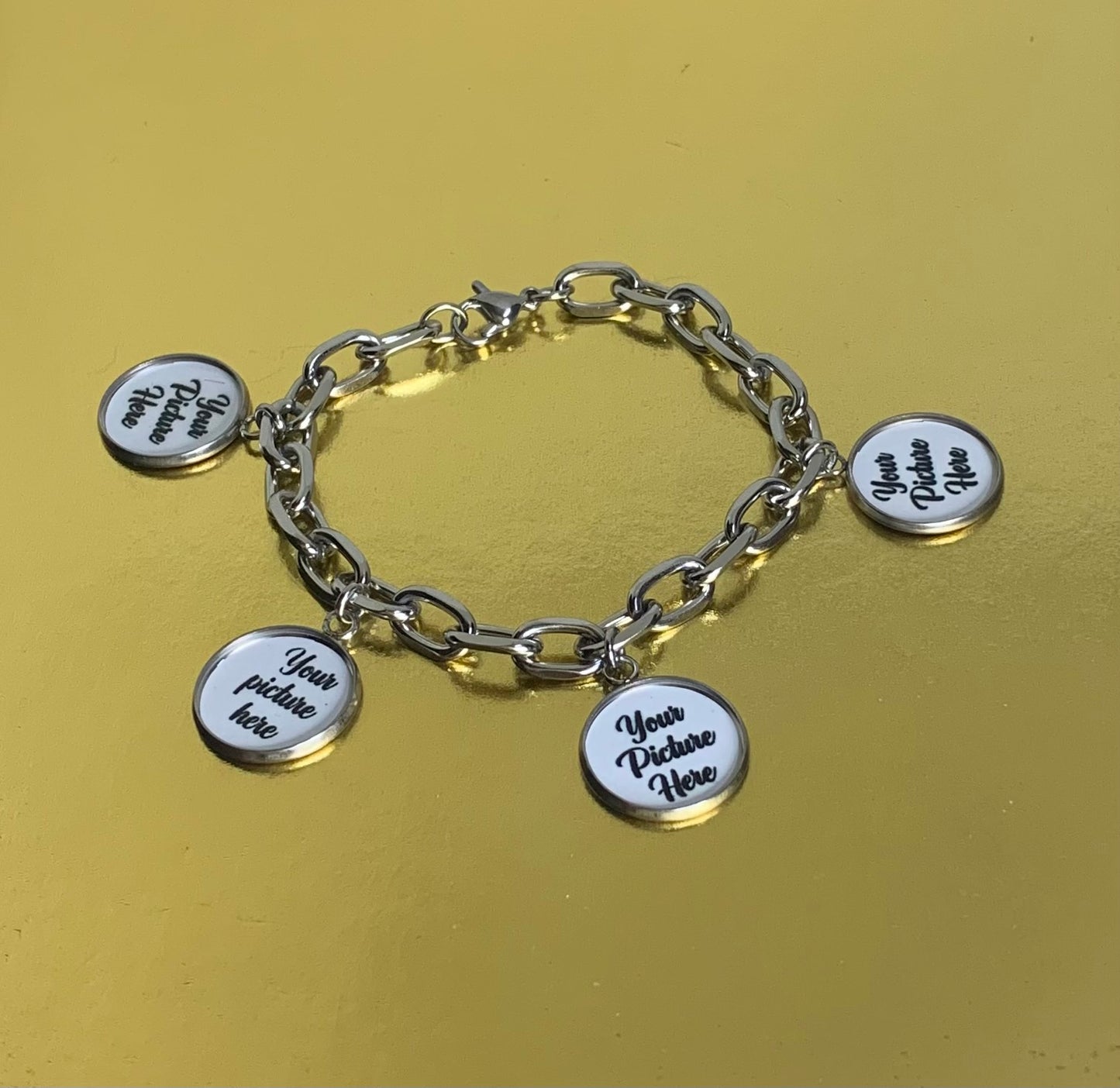 Stainless steel memory bracelet
