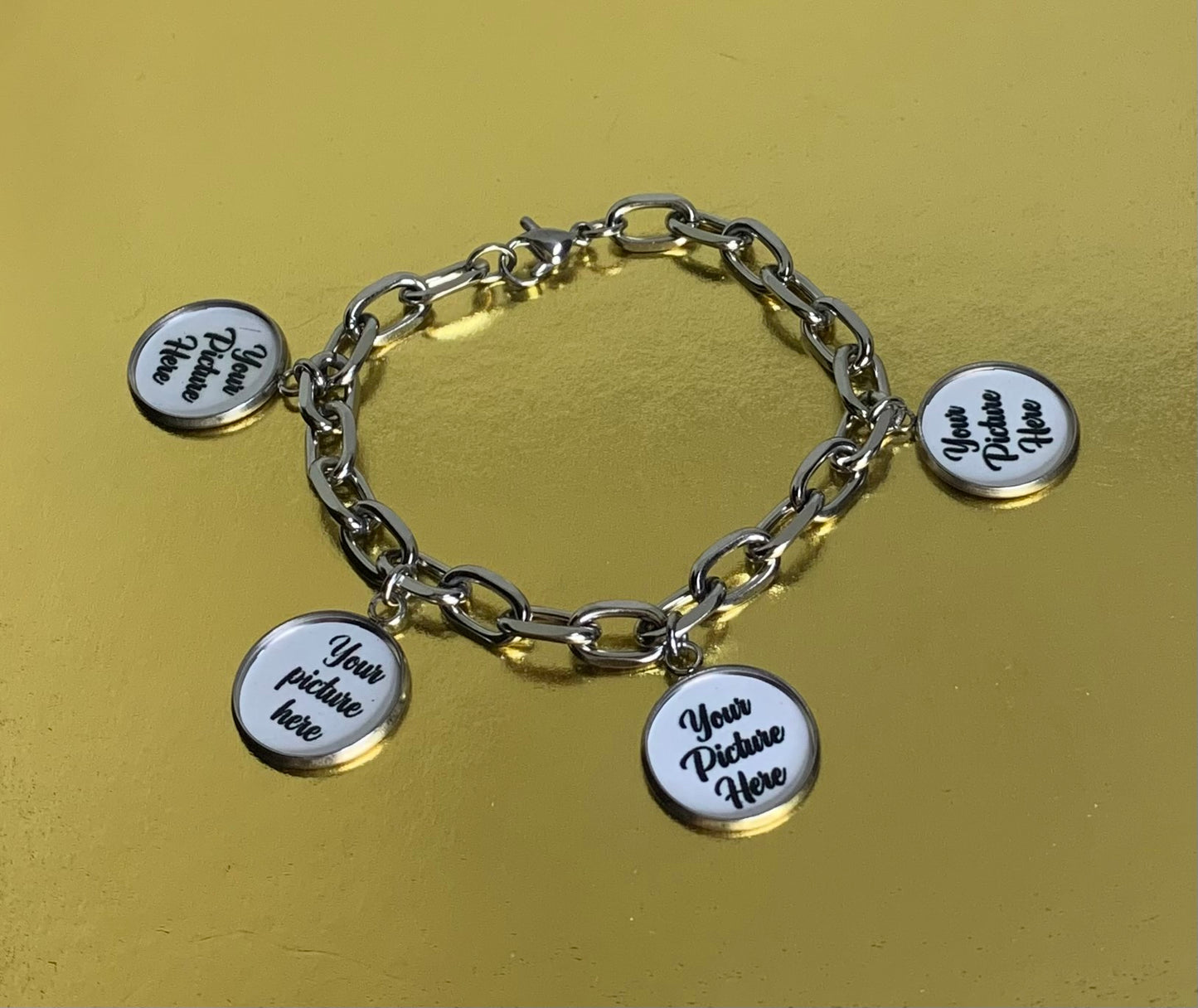 Stainless steel memory bracelet