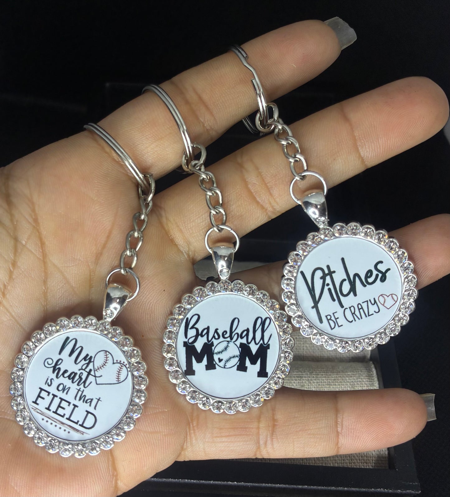 Baseball keychain