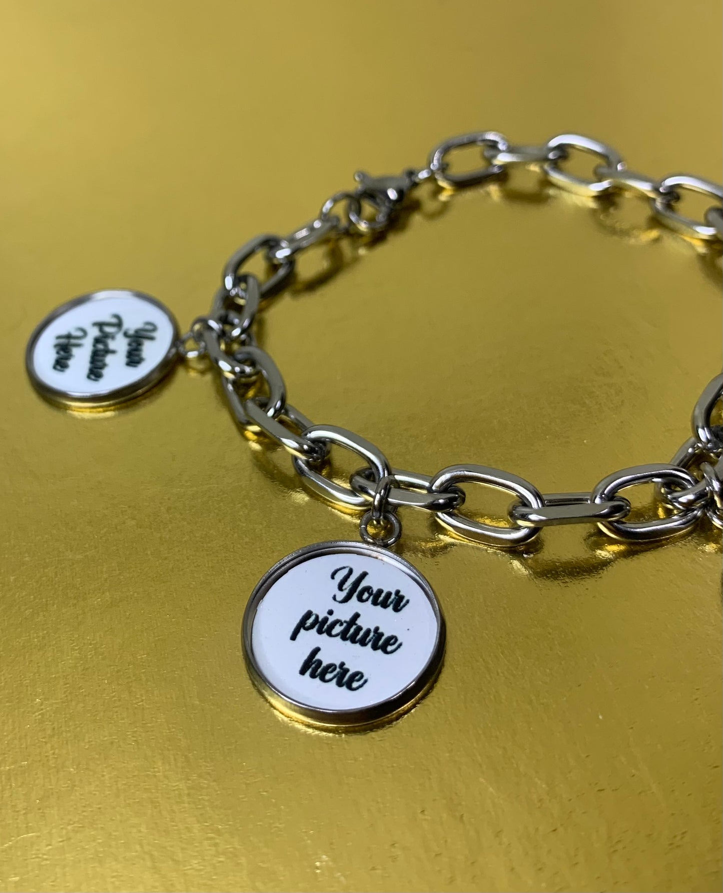 Stainless steel memory bracelet