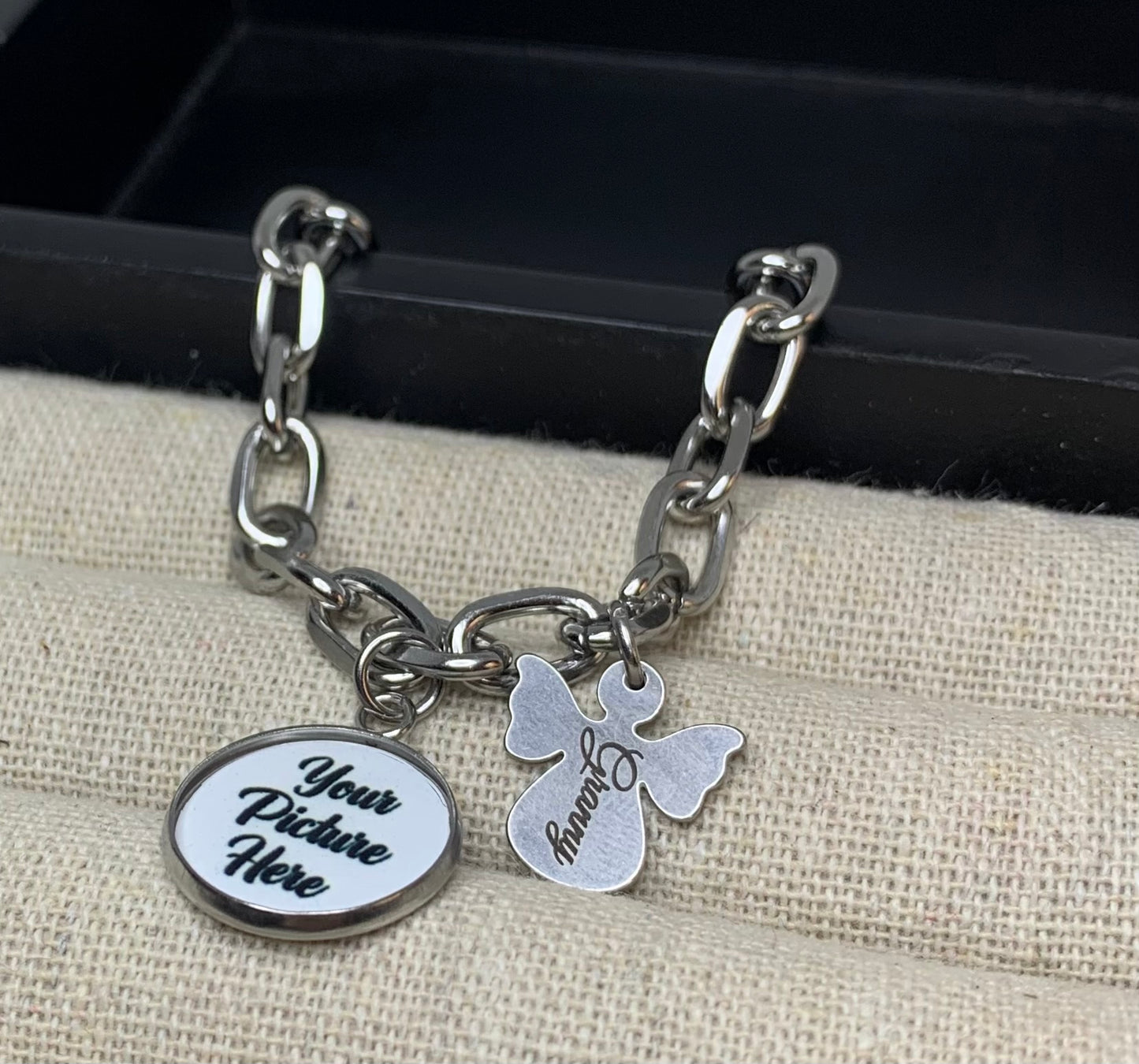 Granny angel charm bracelet
