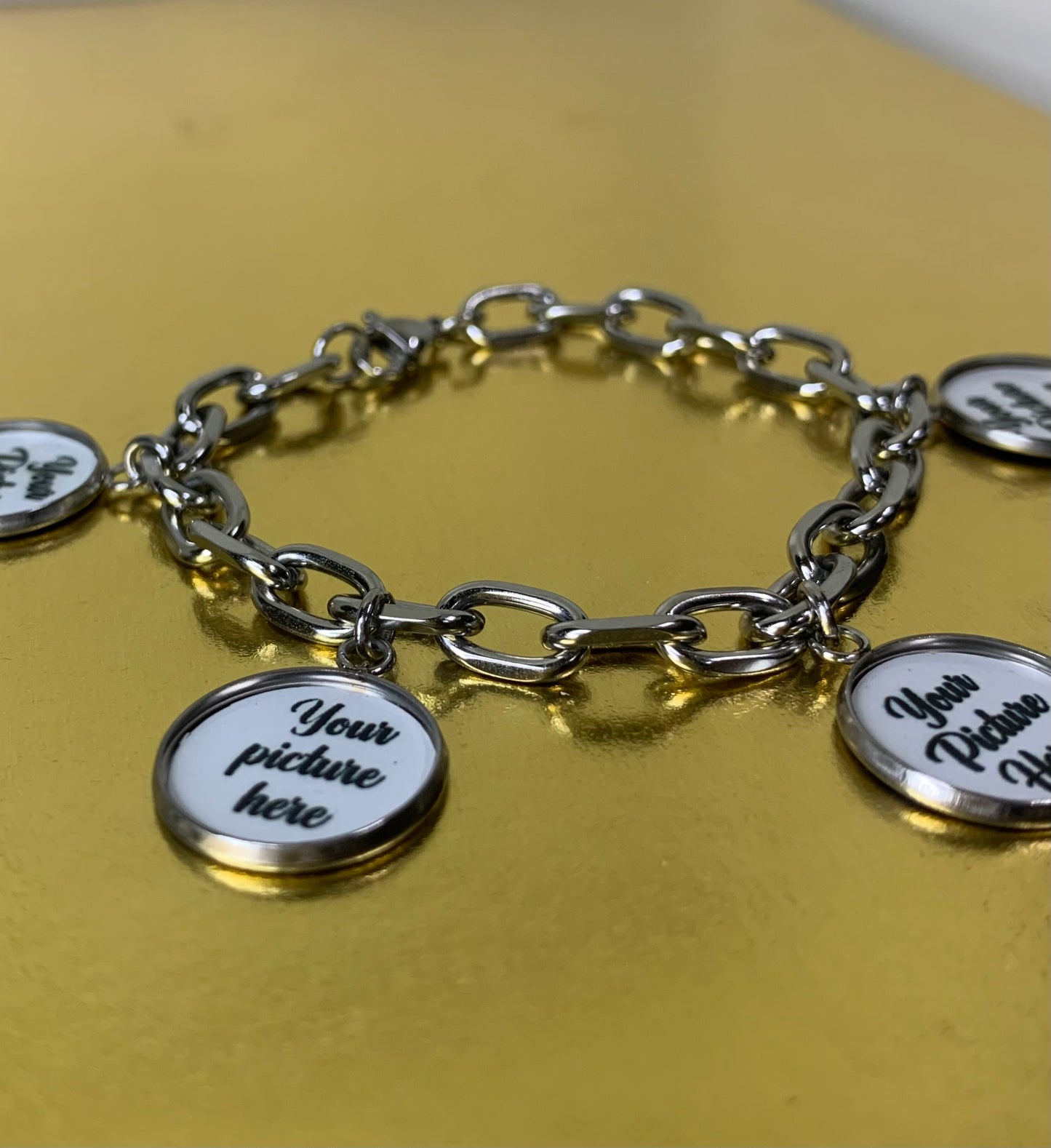 Stainless steel memory bracelet