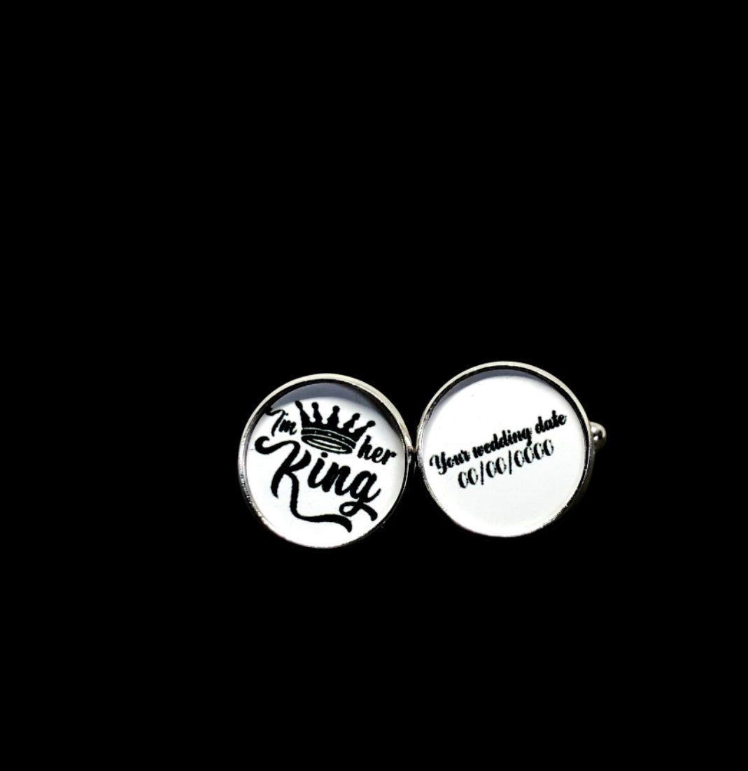 Wedding Date Custom Cuff Links