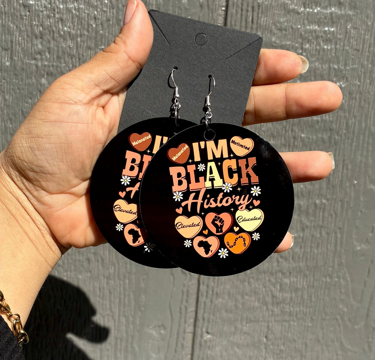 I’m black history earrings