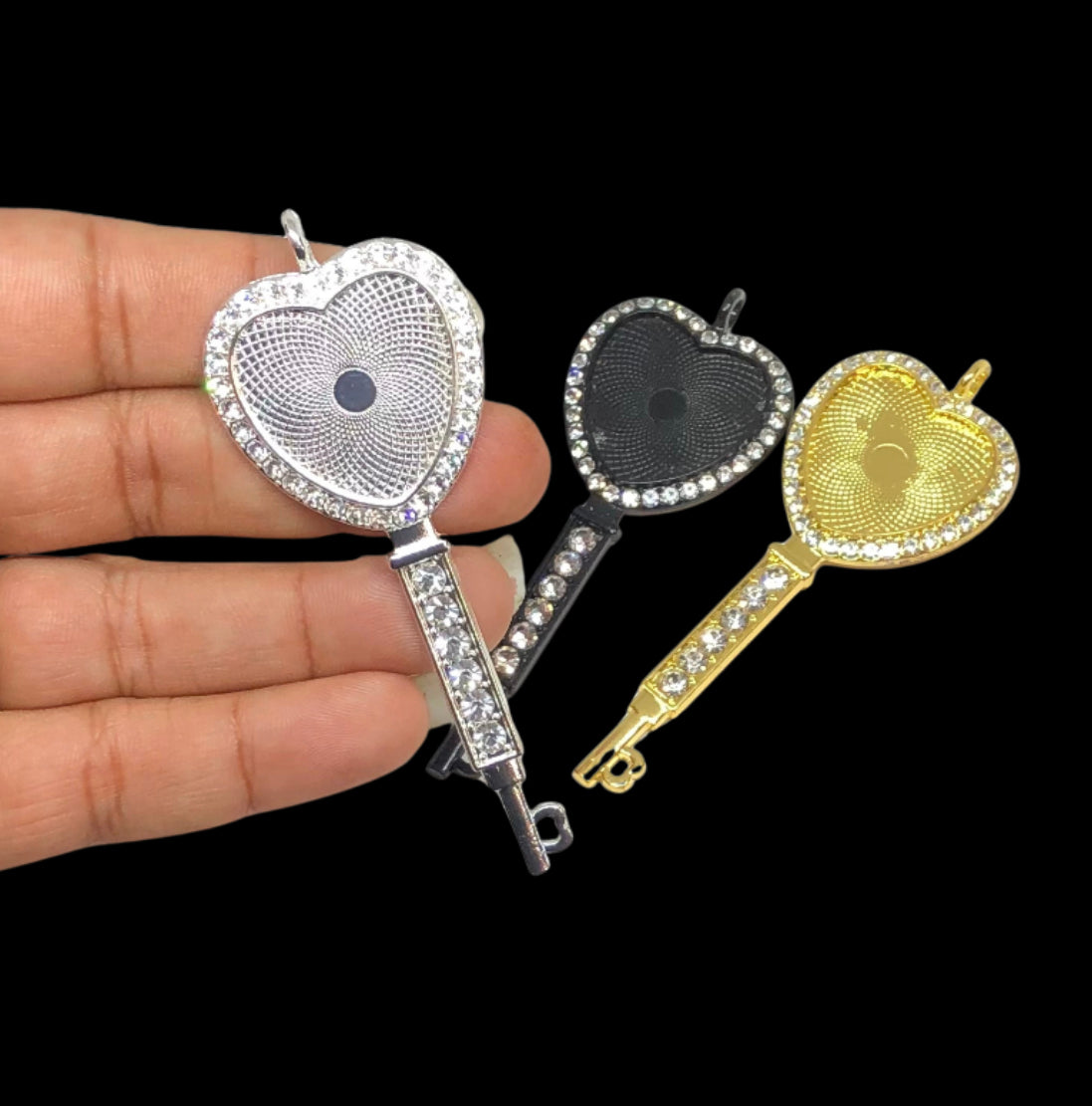 Heart key bezel (bezel & glass only)