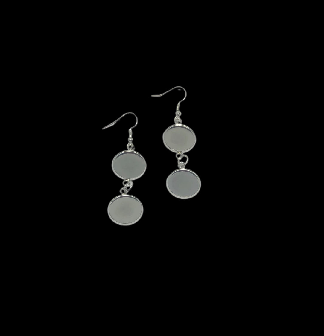 Mini charm layered earrings