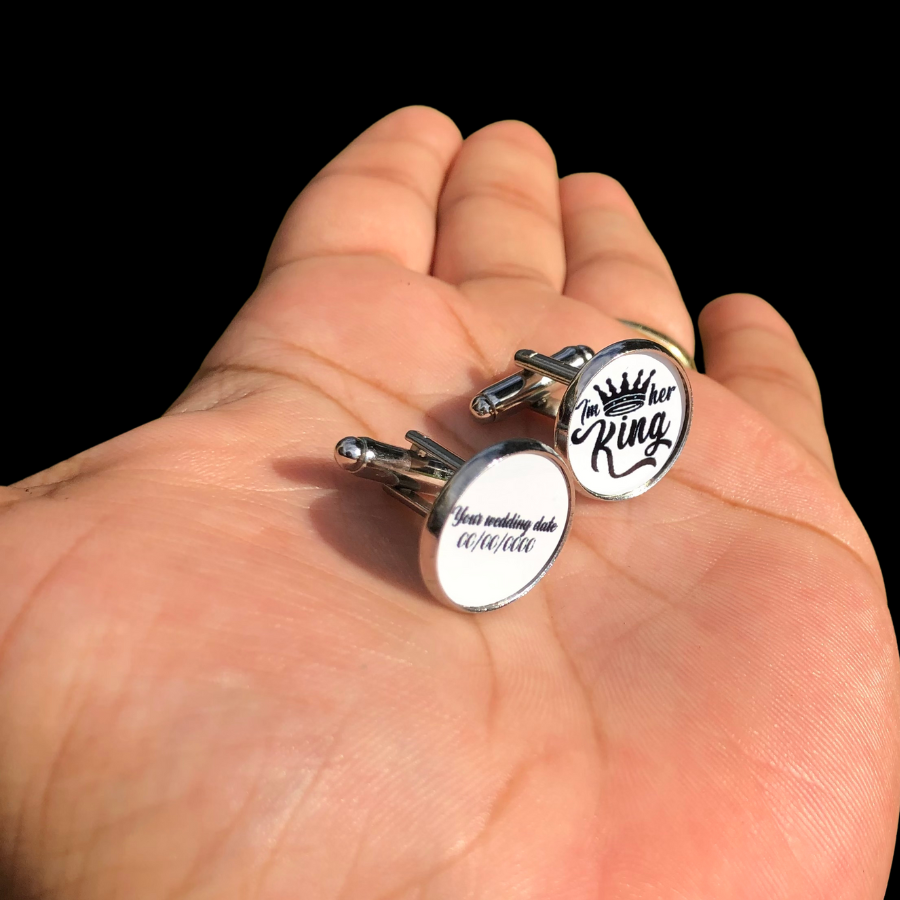 Wedding Date Custom Cuff Links