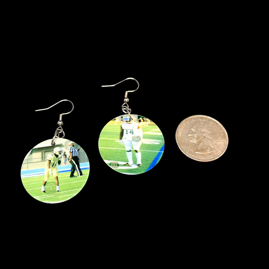 Custom Photo Earrings (Dangle Small)