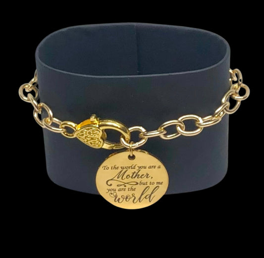 Mom Charm Chain Bracelet