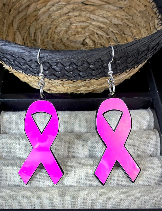 Holographic ribbon earrings