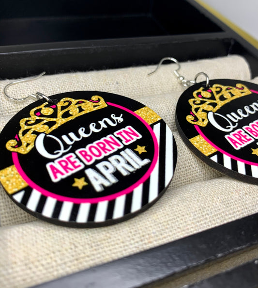 Zodiac queen earrings