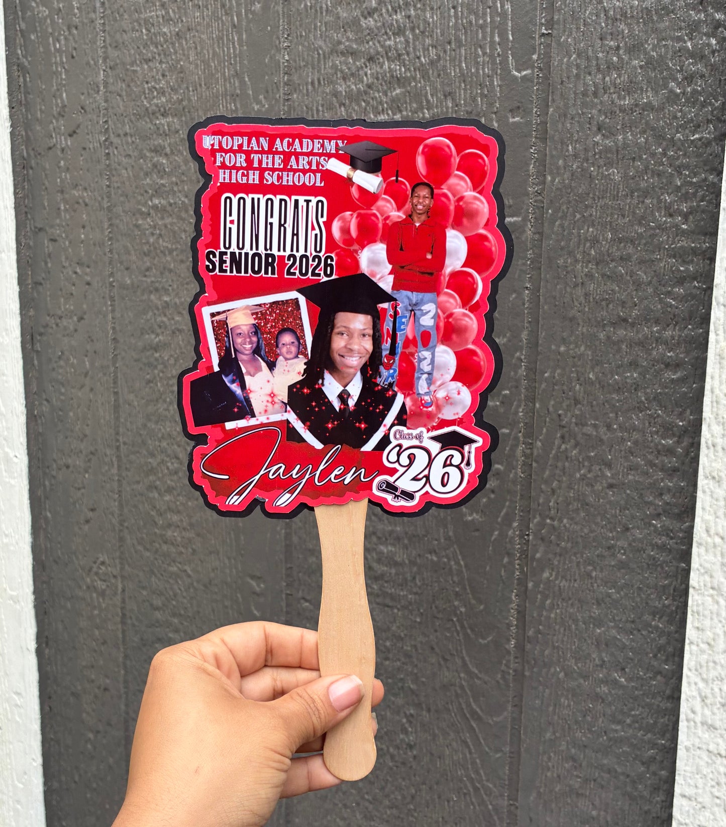 Grad hand fan