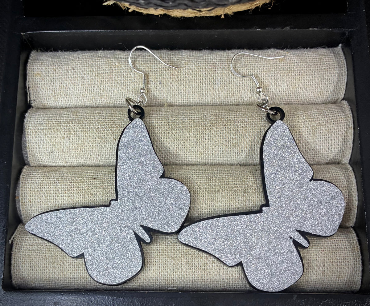 Butterfly acrylic earrings