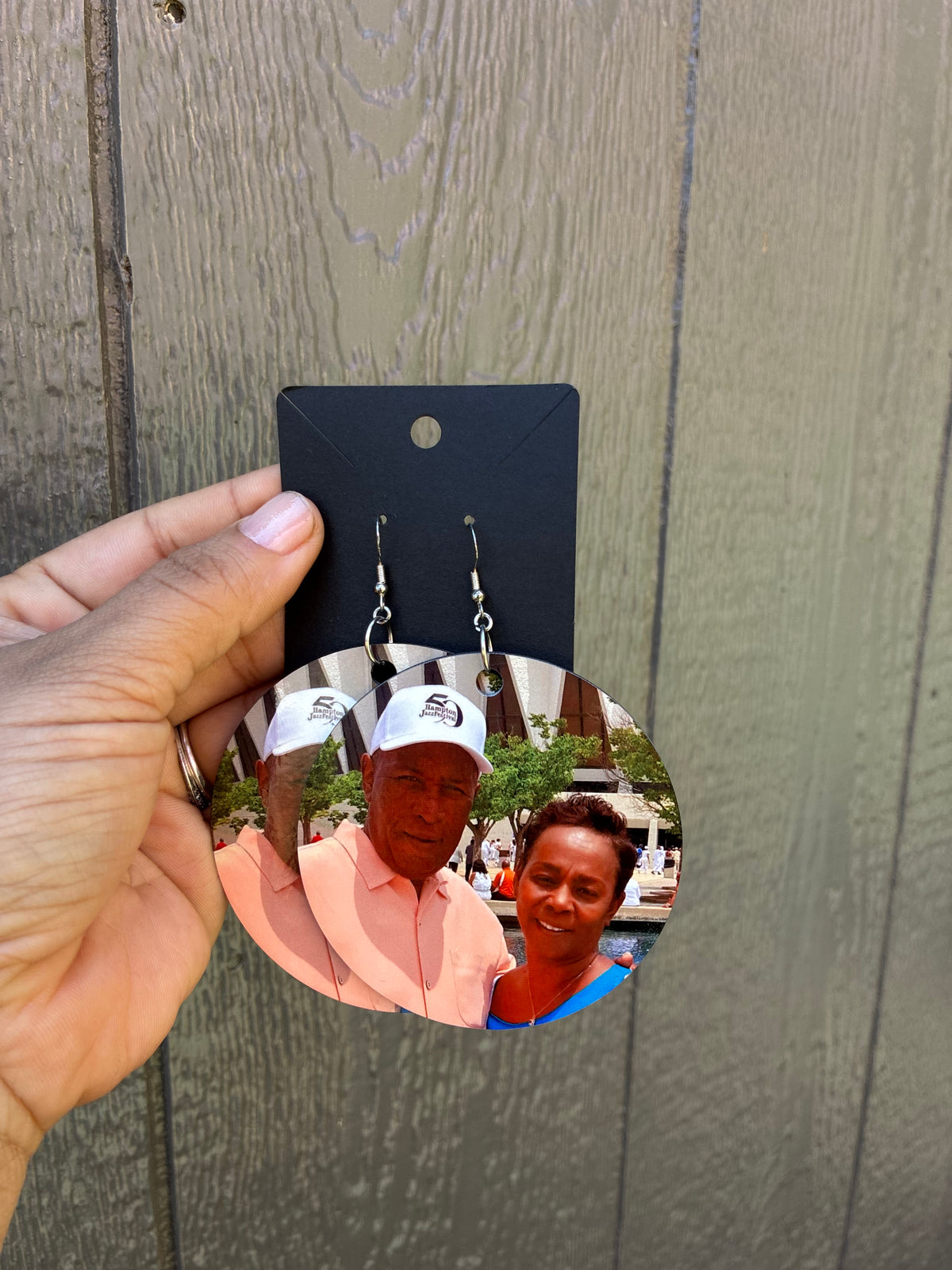 XL photo earrings