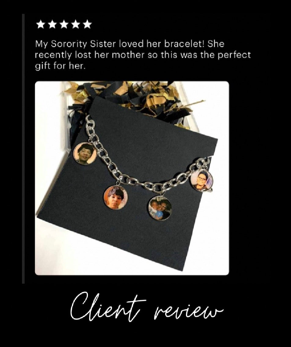 Memory charm bracelet