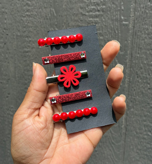 Charm hair clips