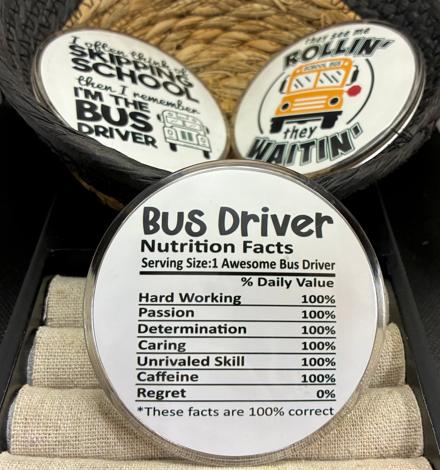 Bus driver buttons