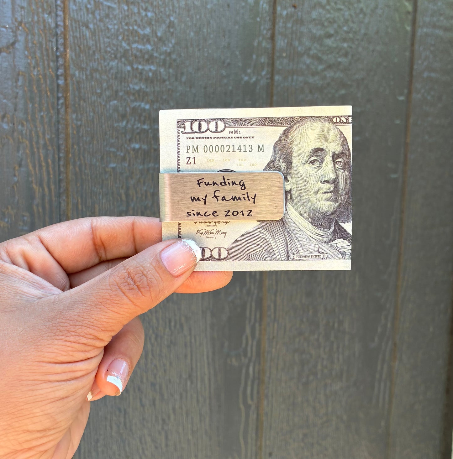 Funding my family since.. money clip