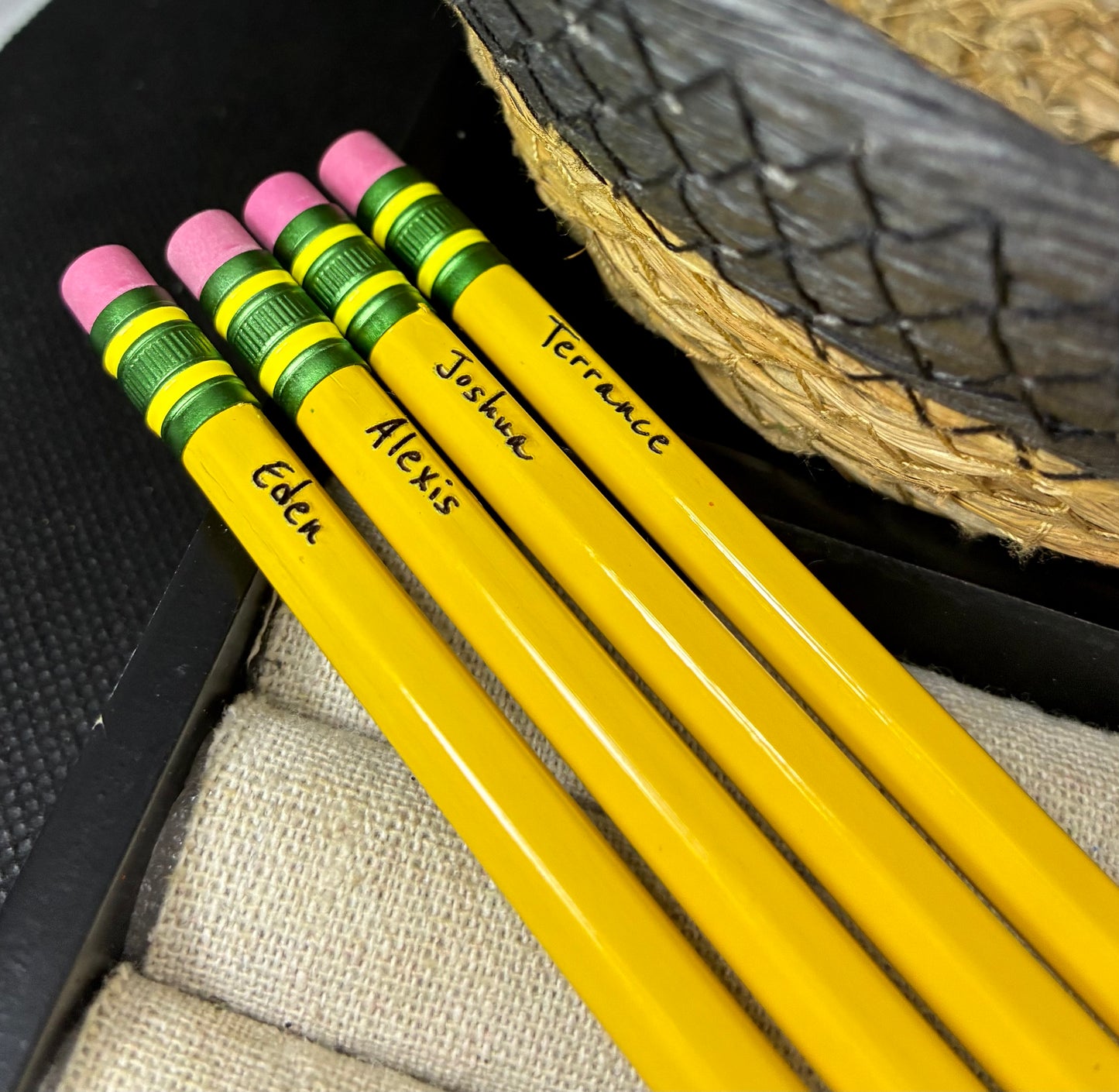 Engraved pencils