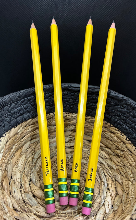 Engraved pencils