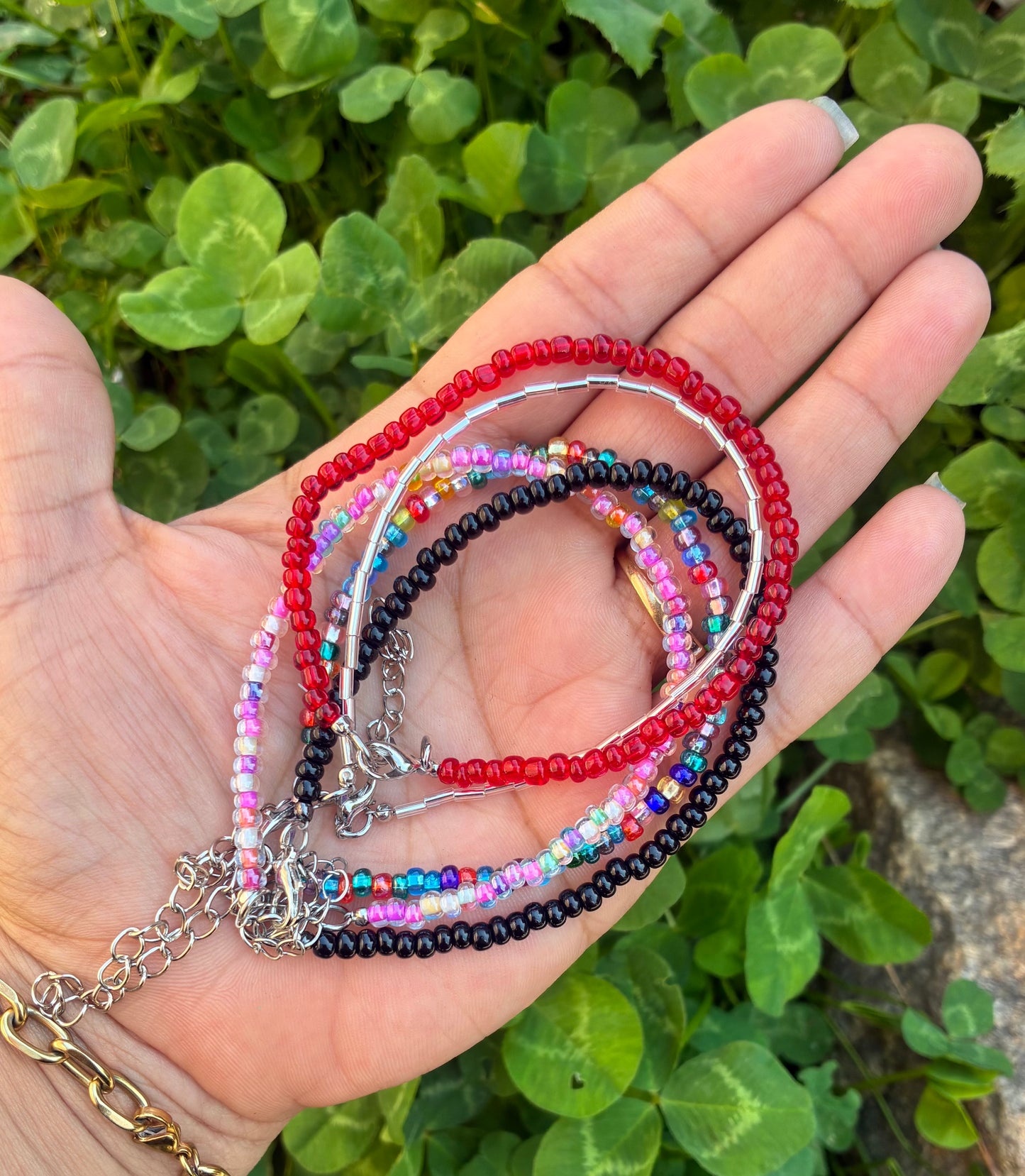 Beaded anklets
