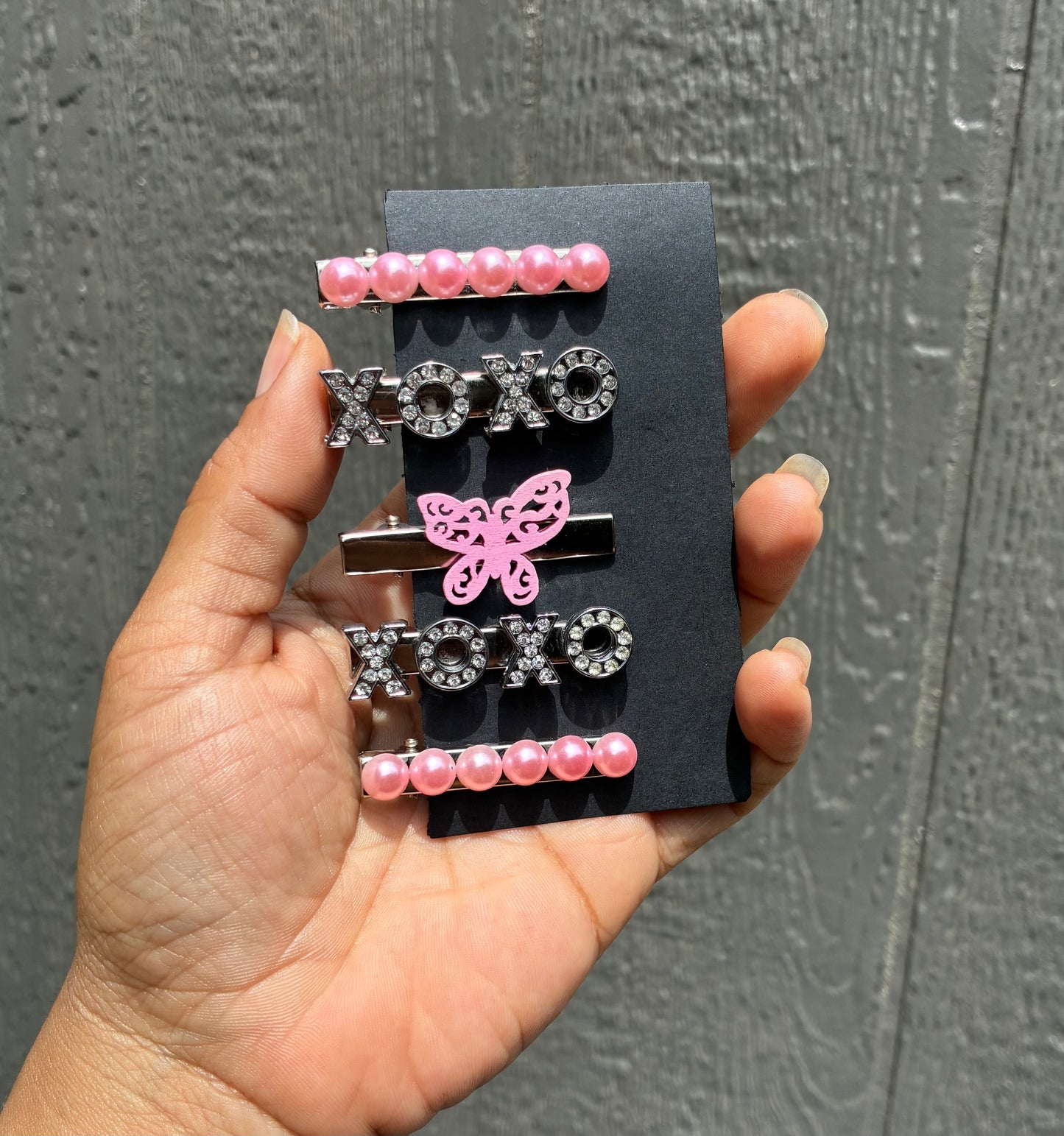 Charm hair clips