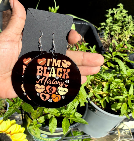 I’m black history earrings