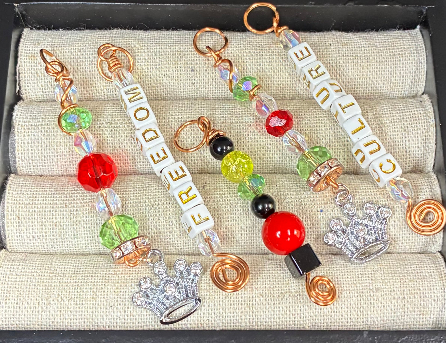 Freedom/culture hair charms