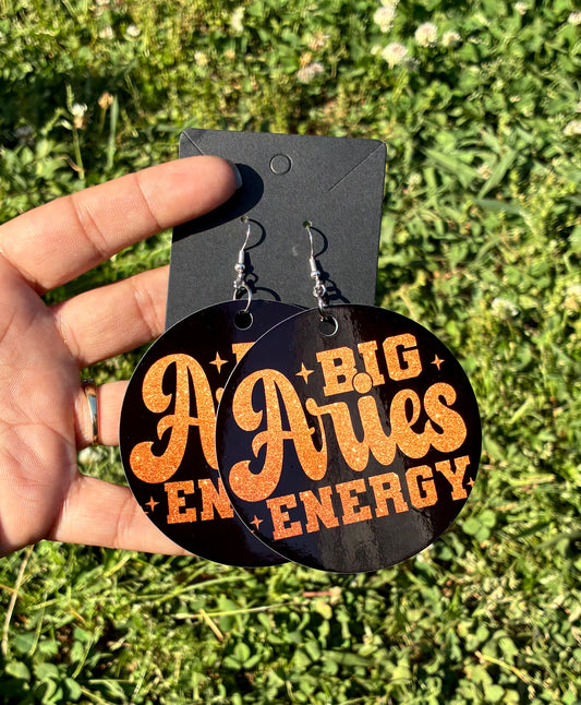 Aries energy earrings