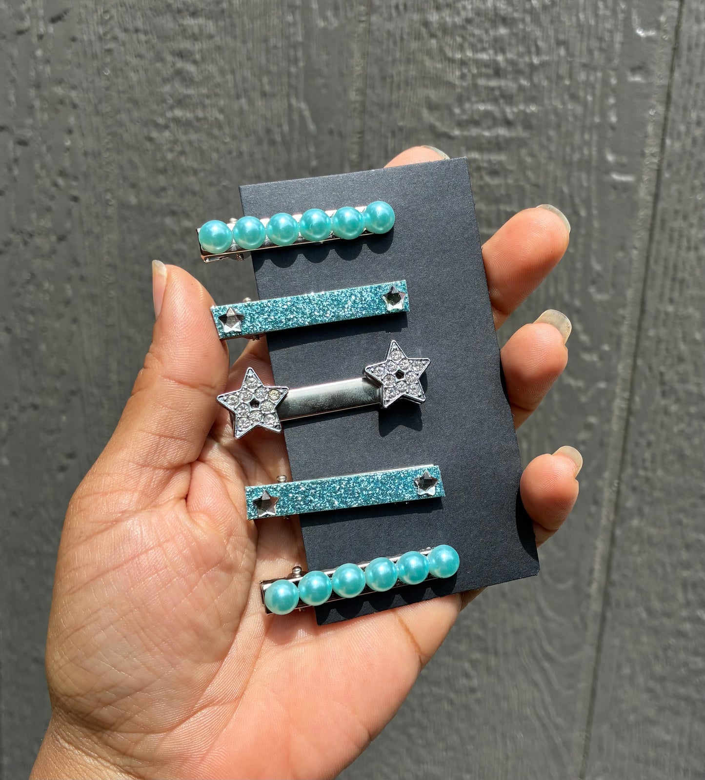 Charm hair clips