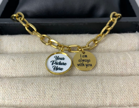 Always with you photo bracelet