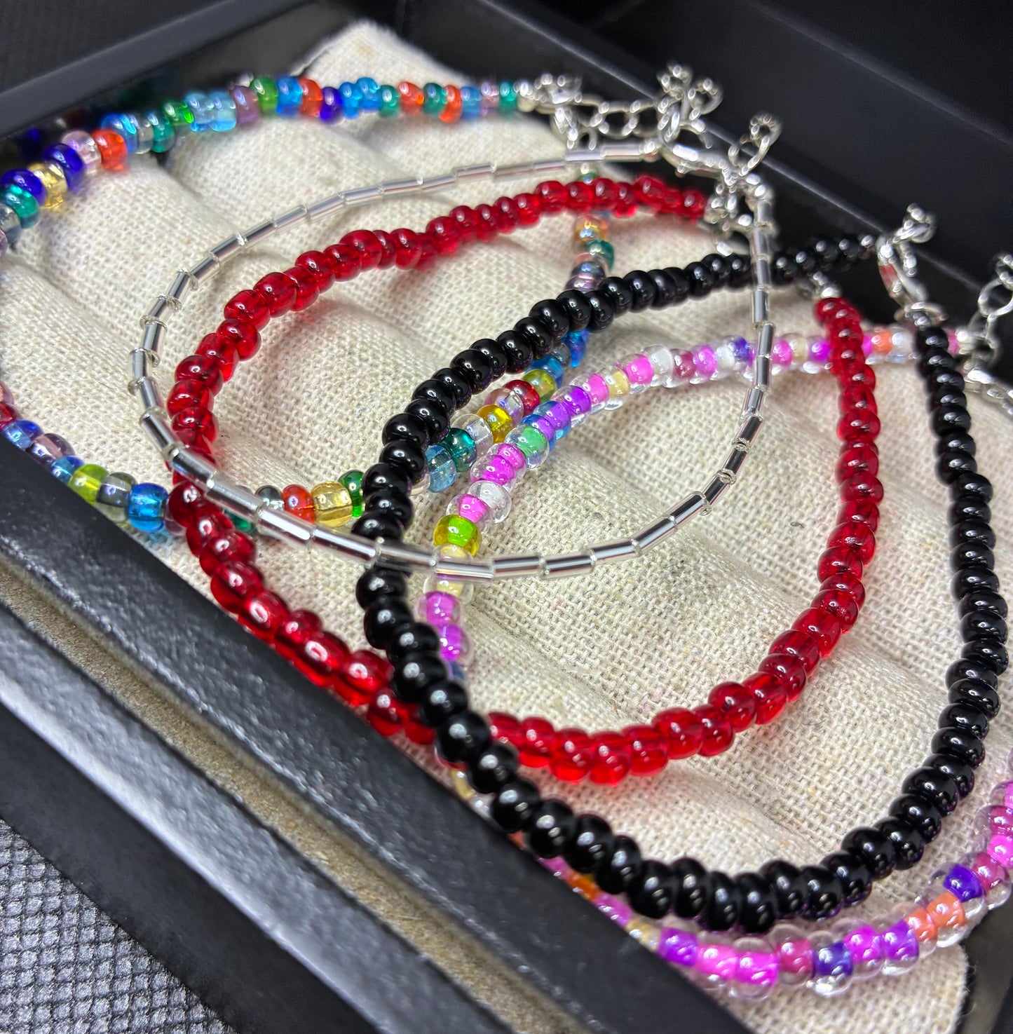 Beaded anklets