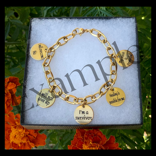 Personalized charm bracelet
